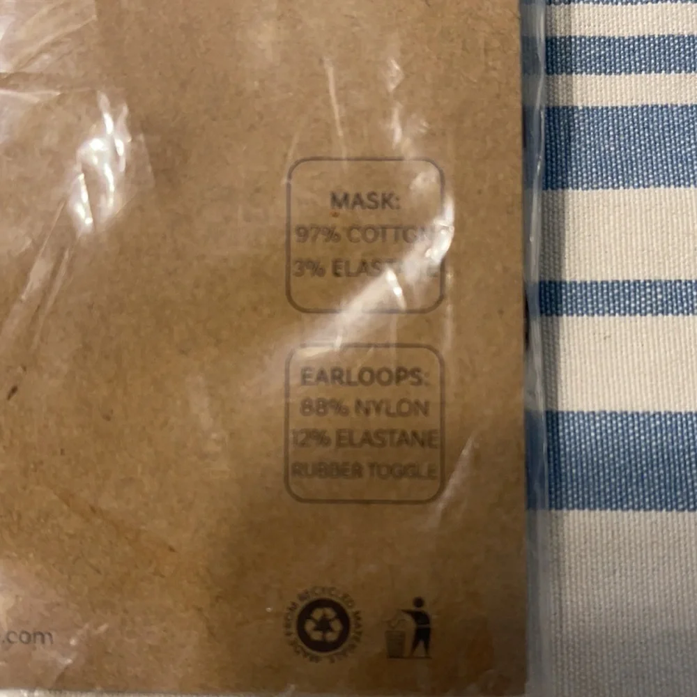 Rae Dunn His Hers Reusable Face Masks‎ Black NEW
